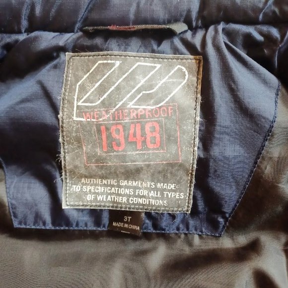 Weatherproof 1948 Kids' Puffer Vest - Navy - 3T -EUC - Picture 3 of 7